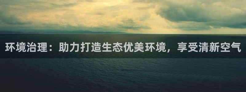 凯发网娱乐官网登录：环境治理：助力打造生态优美环境，享受清新空气